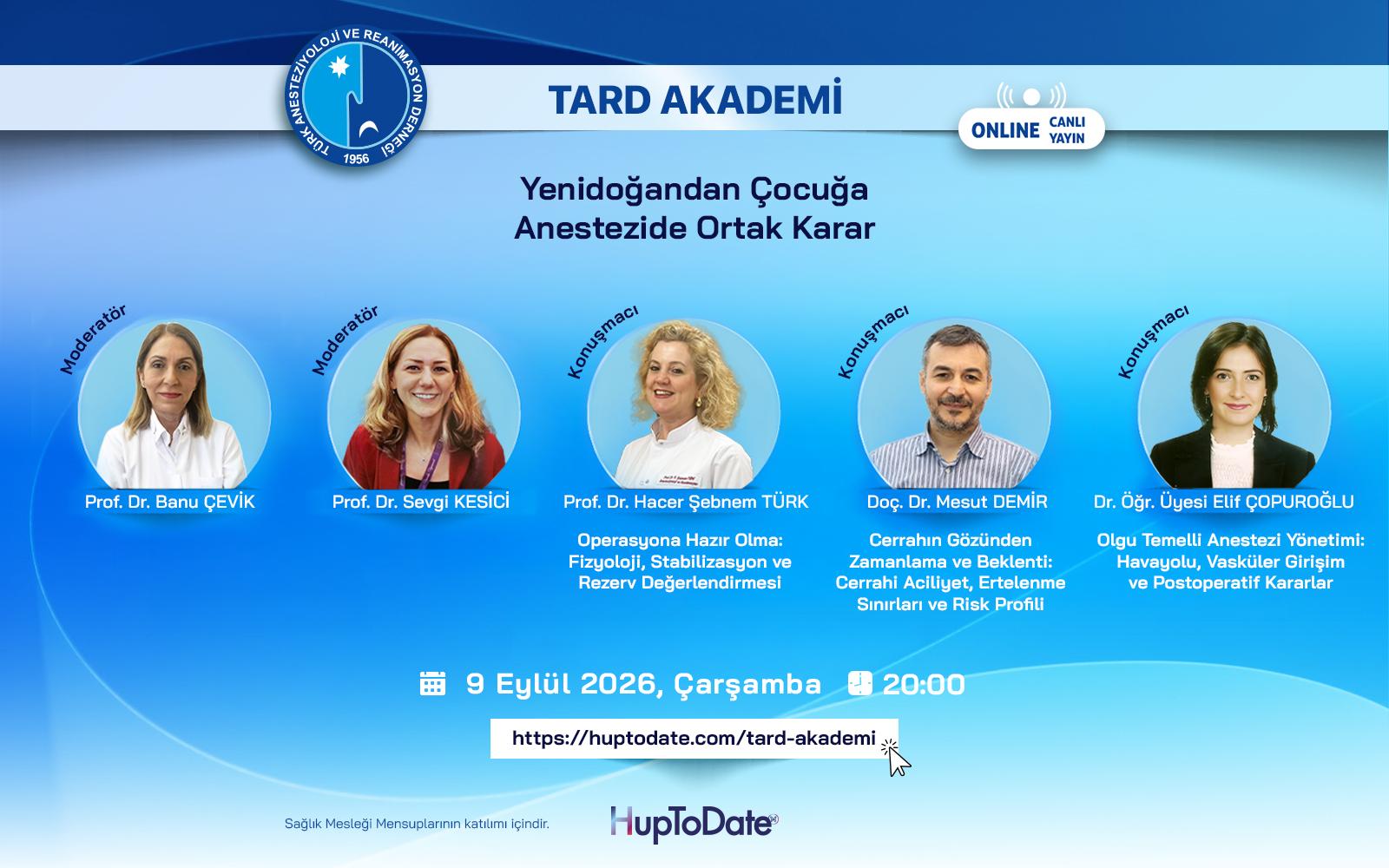 Yenidoğandan Çocuğa Anestezide Ortak Karar